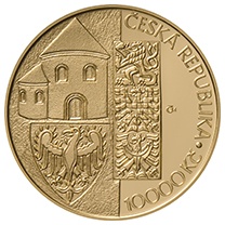 zlatá mince 10000,-Kč kníže Václav