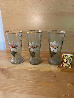 Čínský porcelán, Český porcelán, zdobené skleničky, hrnky