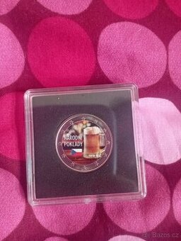 2 EURO MINCE S POTISKEM Z EMISE NÁRODNÍ POKLADY – „PIVO“