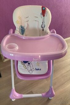 Jídelní židlička CARETERO Luna lavenda