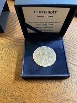 Stříbrná medaile Rudolf II. 1603