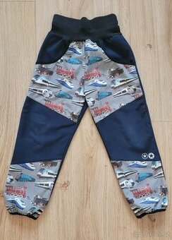 Softshellové kalhoty s fleecem, věk  cca 6 let