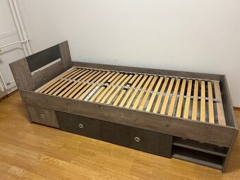 Postel 90x200cm s úložným prostorem
