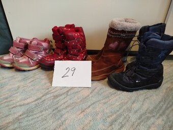 Zimní obuv 29 cena za vše