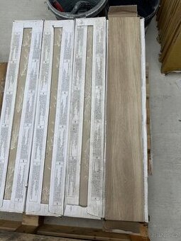 Dlažba dekor dřeva šedo-hnědá 15x90 cm