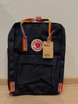 Batoh Kanken Rainbow černý (16L) - 1