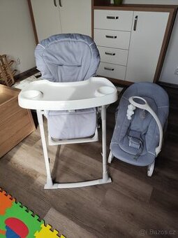 Jídelní židlička a houpátko Hauck 3v1