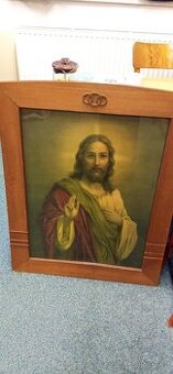 Párové secesní náboženské obrazy