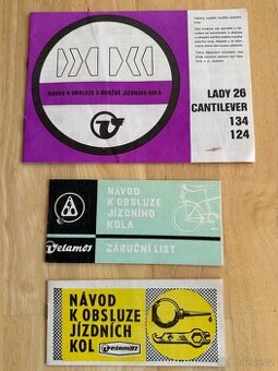 Návody k obsluze na kola Velamos - originál  + díly na kola