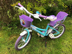 Dětské kolo DINO Bikes - 16" Frozen se sedačkou pro panenku