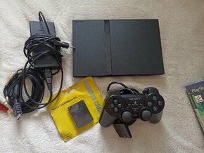 PS2 PlayStation 2 Slim + Hry - 1