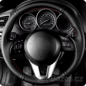 SLEVA Kožený potah volantu Mazda CX-5 (perforovaný)