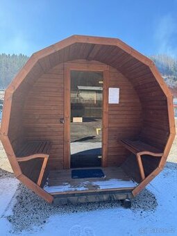 Zahradní sudová sauna 3M thermo s terasou