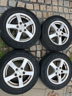 4x litá kola 5x114 R15, letní pneu 70%