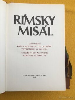 RÍMSKY MISÁL, ROK 1980 - 1