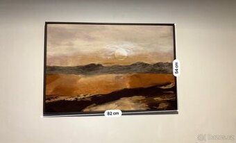 Obraz Tapiserie Uplněk nad krajinou 59x86 cm