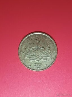 50 EURO CENT ITÁLIE 2002