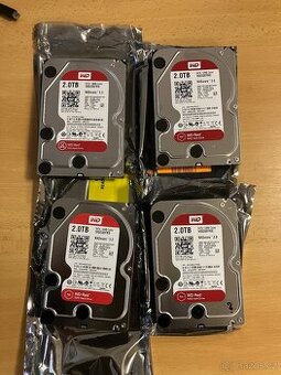 4ks Pevné disky HDD Western Digital Red 2TB