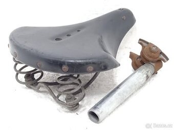 Staré odpružené sedlo pro retro kolo