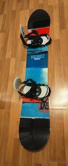 Snowboard s vázáním Gravity, délka 156cm