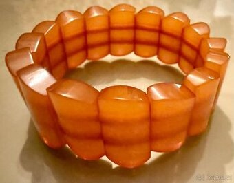 Starožitný náramek baltský jantar