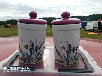 Staré porcelán keramika korenky dózy malovane