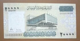 Bankovka, Somálsko CHYBOTISK, 20 000 shilin 2010