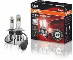 Žárovka OSRAM H7 nebo H4 12V legální LED 6000k 2ks +220%