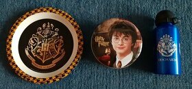 Harry Potter talíř, plechová dóza, láhev