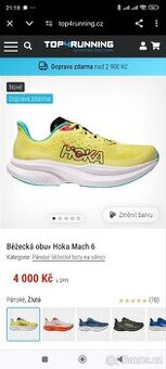 Pánské běžecké boty HOKA Mach 6, vel.43-1/3 - NOVÉ