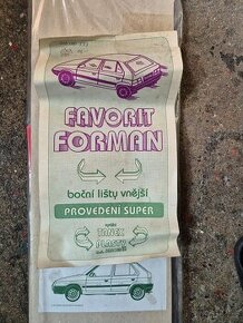 Nové boční lišty Škoda Favorit