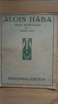 ALOIS HÁBA-DEUX MORCEAUX OP.2