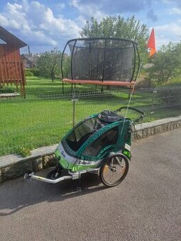 Vozík za kolo Qeridoo pro 2 děti - 1