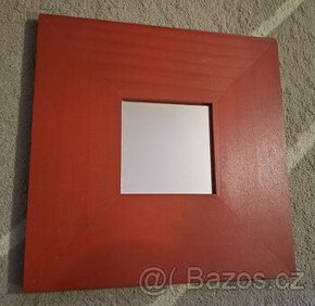 IKEA Malma zrcadlo tmave cervene - 1