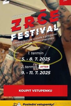 Zrce festival 4 vstupenky