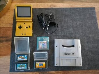 Gameboy Advance SP Zelda Verze + Hry (Super Mario, Pokemon K
