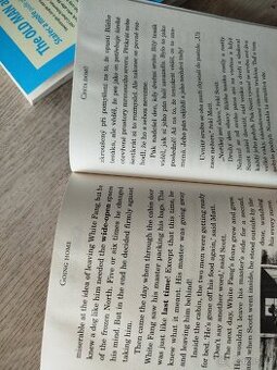 Česko anglické knihy Bílý tesák, Stařec a moře