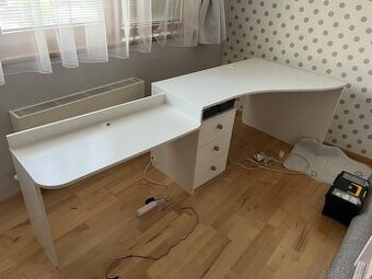 Psací stůl + kosmetický stolek + kontejner