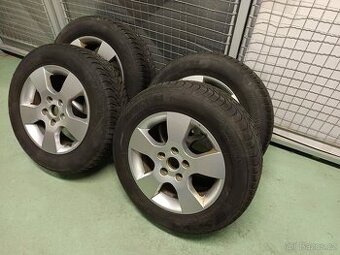 ALU disky 5x112+zimní pneu 195/65/15