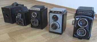 Rolleicord, Agfa, Altissa, Fokaflex, Rix fotoaparáty.
