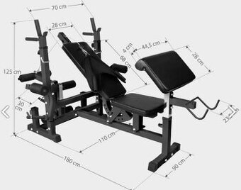 Kvalitní litinové závaží + lavice (výměna)