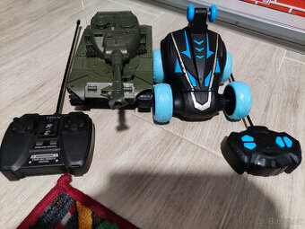 auto a tank na dálkové ovládání