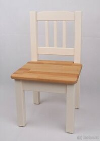 Dětská židlička z masivního dřeva, nová