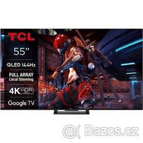 TCL 55C745 55" 139cm QLED, Google TV, 40W Dolby Atmos, 144Hz