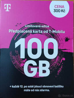 Limitovaná Twist karta T-mobile 100 GB dat