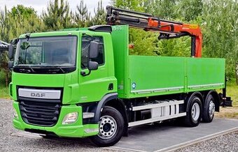 DAF CF400 6x2 - valník s hydraulickou rukou Palfinger