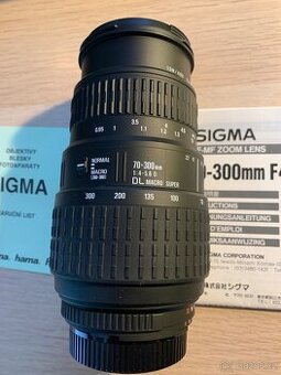 Teleobjektív SIGMA AF-MF ZOOM LENS 70-300mm F4-5.6DL MACRO