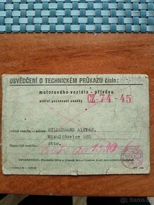 STARY TECHNICKY PRUKAZ DKV 1955