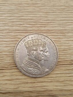 Korunovační tolar 1861 A - Wilhelm a Augusta - 1