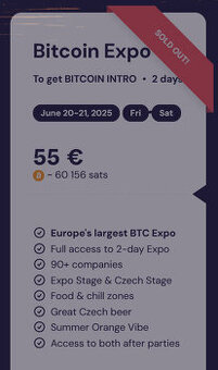 Listky do BTC Expo Prague 2025